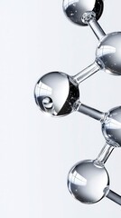 Molecular Structure Visualization Abstract Science Model Display Illustration for Scientific Studies