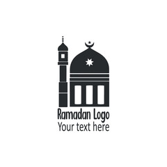Ramadan logo, Ramadan month logo concept, elegant crescent moon and star logo design,
vector icons, text logo design, Modern Crescent moon design, abstract, silhouette, vector illustration,
stars, 