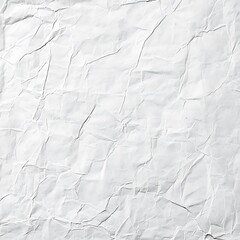 Fototapeta premium White crumpled paper texture background. Crumpled paper background