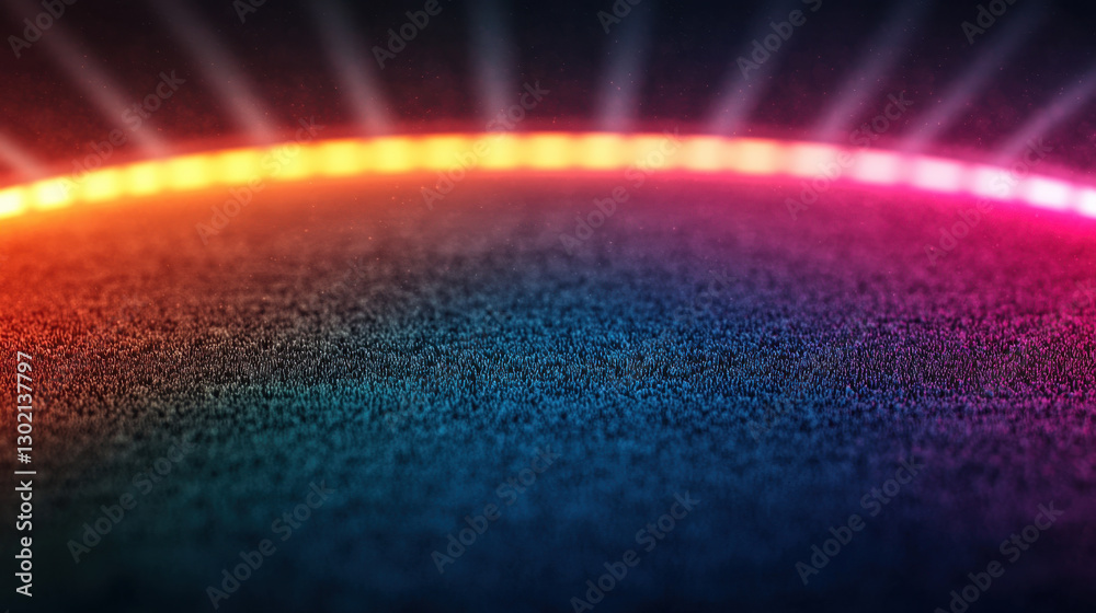 Fototapete vibrant abstract background featuring colorful gradient with glowing lights. design showcases smooth