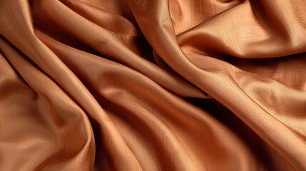 Obraz premium A texture background featuring brown linen canvas fabric, presenting a rustic and natural aesthetic. The brown hue of the linen canvas gives a warm and cozy feeling, and the visible fabric texture add