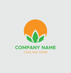 Minimalist Leaf Logo – Eco Brand Vector Template
