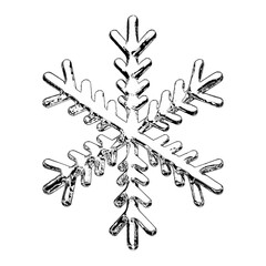 3D Rendered Intricate Snowflake Design in Chromium and Silver layer like Smooth Frosty Surface, isolated on transparent background