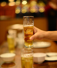 Alcoholic beverages beer drinking socially don't drink and drive.