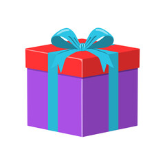 Elegant Gift Present Box. Beautifully Wrapped Surprise for Special Occasions