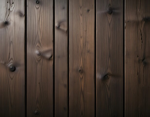 Fototapeta premium Burnt wood wall paneling texture with deep grain patterns and a rich, dark finish. The charred effect enhances the natural knots and lines, perfect for rustic, modern, or industrial interiors.