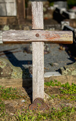Old weathered wooden Cross