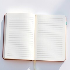 Blank Lined Summer Journal - Paper Background for Creative Ideas