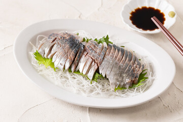 鯵の刺身