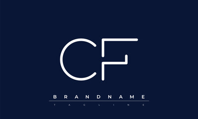 C, F logo design. CF  creative Monogram Logo. This logo design is the process of creating a visual symbol that represents a brand, company, or individual.