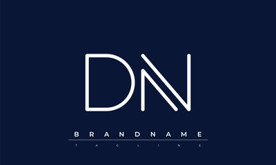 D, N logo design. DN  creative Monogram Logo. This logo design is the process of creating a visual symbol that represents a brand, company, or individual.