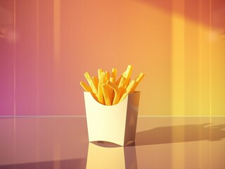 Modern Fry Box - Futuristic Glass & Warm Light