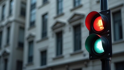 Go Time: Traffic Light Shining Green