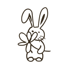 Icon of a rabbit, eastern days