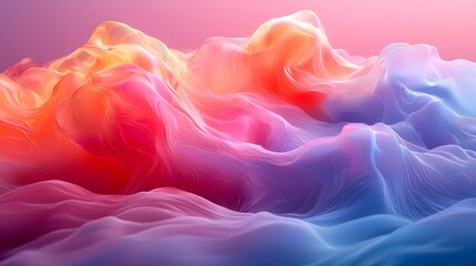Obraz premium Vibrant and colorful abstract background with a fusion of hues creating a stunning visual experience for any design
