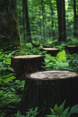 Fototapeta premium Trees in Woods