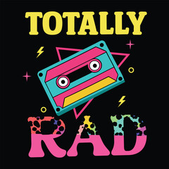 Throwback To The 80s Vintage T-shirt Design Vector with Iconic 80s Vibe