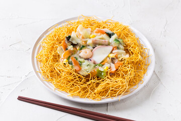 あんかけかた焼きそば