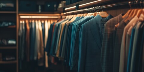 Obraz premium Men's Clothing Store Rack