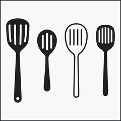  spatula silhouette clipart 