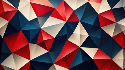 Fototapeta premium Colorful geometric pattern with 3D effect.