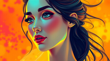 Youn women in portrait 