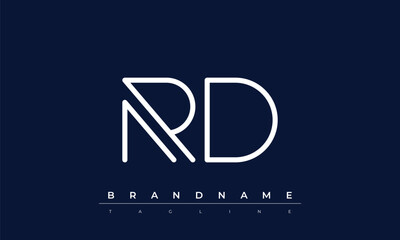 R, D logo design. RD  creative Monogram Logo. This logo design is the process of creating a visual symbol that represents a brand, company, or individual.