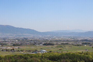 松本盆地（長野県安曇野市）
