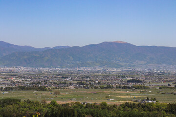 松本盆地（長野県安曇野市）