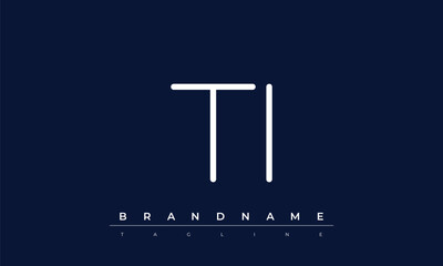 T, I logo design. TI  creative Monogram Logo. This logo design is the process of creating a visual symbol that represents a brand, company, or individual.