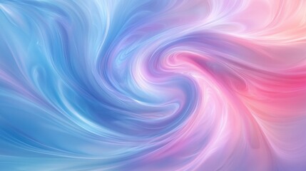 Fototapeta premium Enchanting soft pastel swirls that blend harmoniously into one another, creating a dreamlike effect, reminiscent of a soft breeze on a warm spring day, evoking feelings of calm and peaceful delight