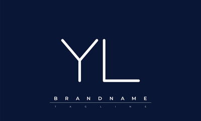 Y, L logo design. YL  creative Monogram Logo. This logo design is the process of creating a visual symbol that represents a brand, company, or individual.