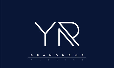 Y, R logo design. YR  creative Monogram Logo. This logo design is the process of creating a visual symbol that represents a brand, company, or individual.
