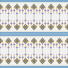 Ethnic abstract art. Aztec ornament print. geometric ethnic pattern seamless color oriental. Design for background ,curtain, carpet, wallpaper, clothing, wrapping, Batik, vector illustration.