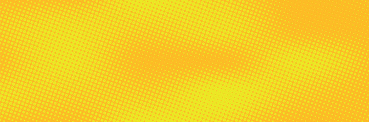 Dots halftone yellow and dark blue color pattern gradient grunge texture background. vector grunge. modern