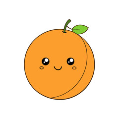 Obraz premium Cute cantaloupe cartoon vector