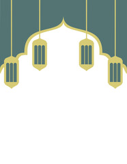 Modern architectural design featuring stylized lanterns and intricate patterns in decorative motif