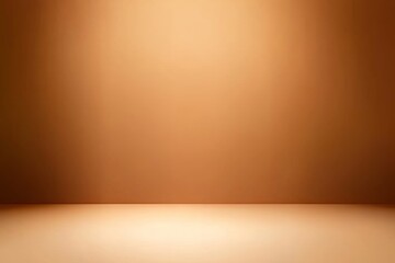Empty brown background studio, abstract light and shadow, banner template for product display or presentation design.