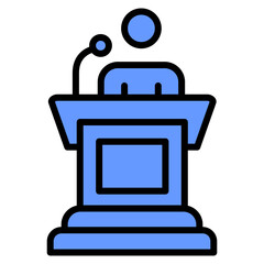 Naklejka premium Podium Icon