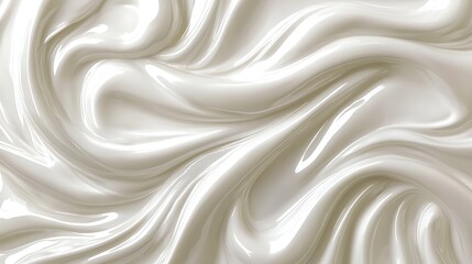 Fototapeta premium Swirling Cream Texture Background