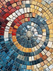 Fototapeta premium Multicolored tile mosaic