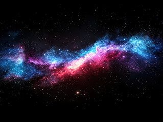 Obraz premium Black background with a mesmerizing starry night sky