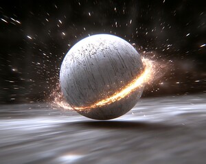 Cosmic sphere splitting, fiery space