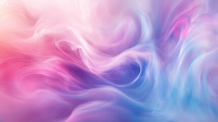 Fototapeta premium Enchanting soft pastel swirls that blend harmoniously into one another, creating a dreamlike effect, reminiscent of a soft breeze on a warm spring day, evoking feelings of calm and peaceful delight