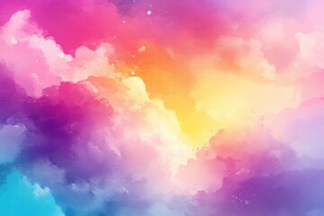 Vibrant summer sunset with colorful clouds casting soothing light for nature-themed designs and relaxation imagery
