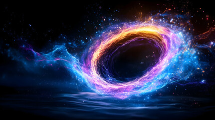 Obraz premium Abstract Ring of Energy in Space
