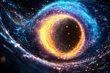 Abstract swirling cosmic vortex (1)