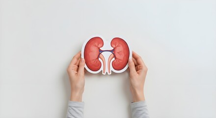 woman holding kidney shaped paper