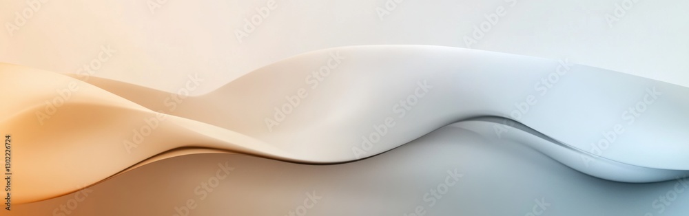 Aufkleber Smooth gradient abstract background featuring flowing curves in soft colors for artistic design and visual aesthetics