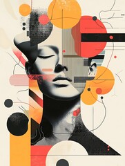 AI-generated podcast covers feature innovative designs that merge modern aesthetics with digital art, highlighting abstract shapes, vibrant colors